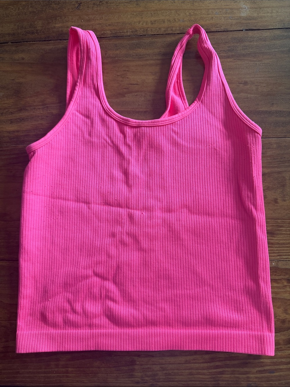 A New Day Women’s Ribbed Hot Pink Tank Top -